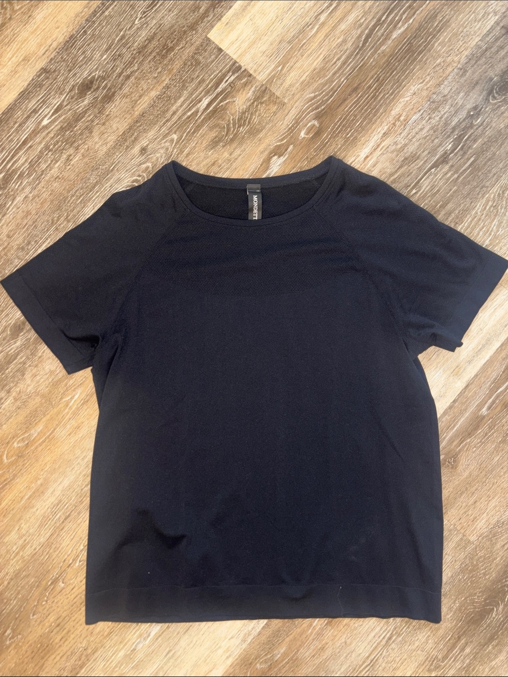 Mondetta Black Short Sleeve Crewneck Tee